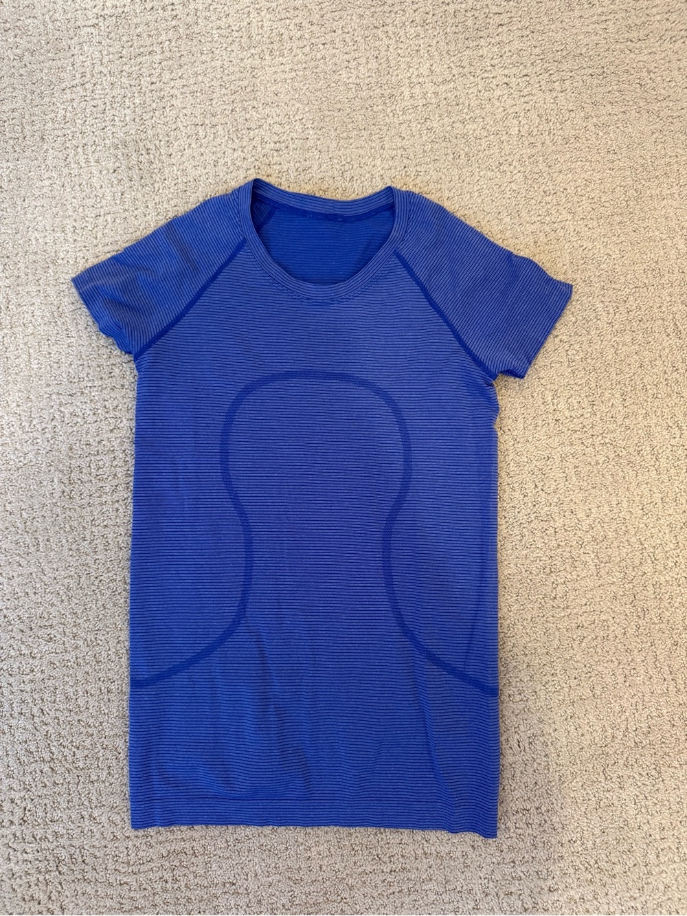 lululemon athletica Seamless Short Sleeve Top in Blue